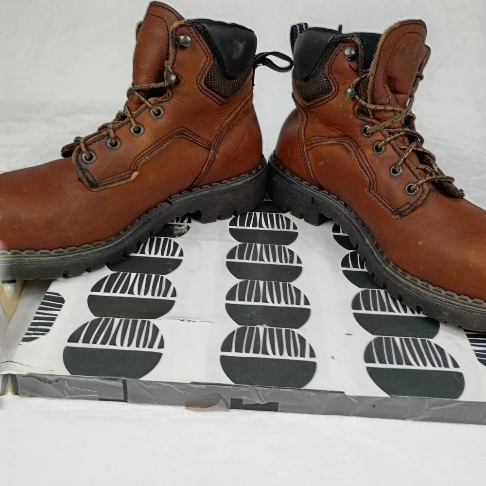 RedWing 2326 Mens Brown Leather Steel Toe EH Work Boots Made in USA Size 8‎ B